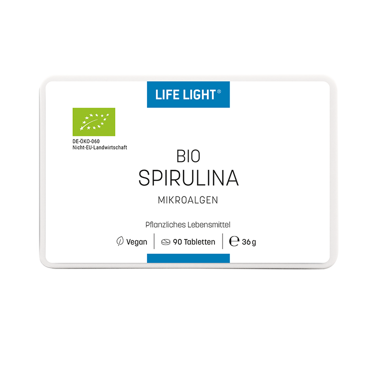 Bio Spirulina - jodfreie Mikroalgen (90 Tabletten)