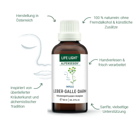 Alpensegen Impuls Leber + Galle + Darm Kräuterkomplex (50 ml)