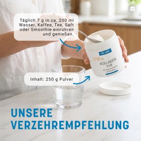 Kollagen pur - Verzehrempfehlung