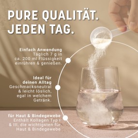 Kollagen pur - ideal für deinen Alltag