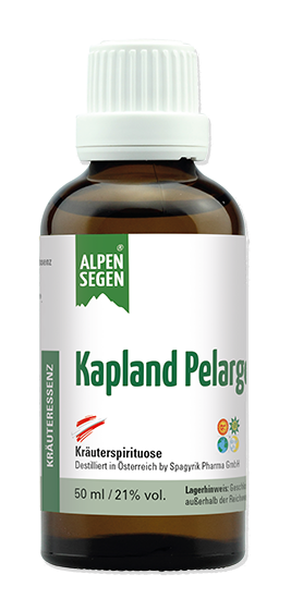 Alpensegen® Kapland Pelargonie Kräuterspirituose (50 ml)