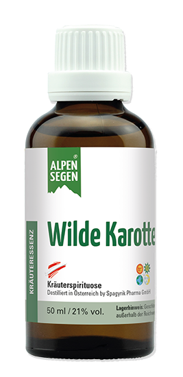 Alpensegen® Wilde Karotte Kräuterspirituose (50 ml)