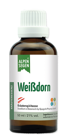 Alpensegen® Weißdorn Kräuterspirituose (50 ml)