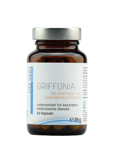 Griffonia für Serotonin- und Noradrenalin-Mangel (60 Kapseln)
